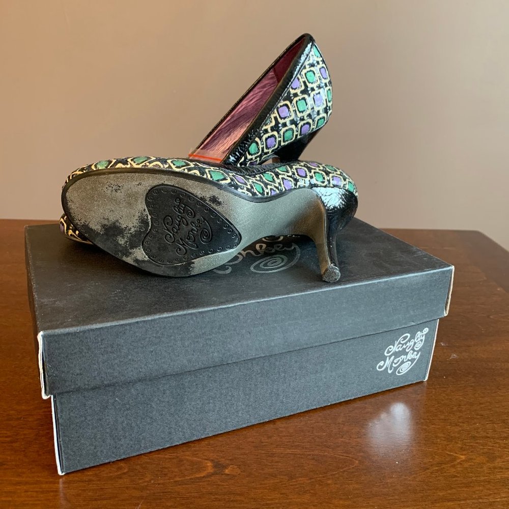 Naughty Monkey Patterned Heels - image 7